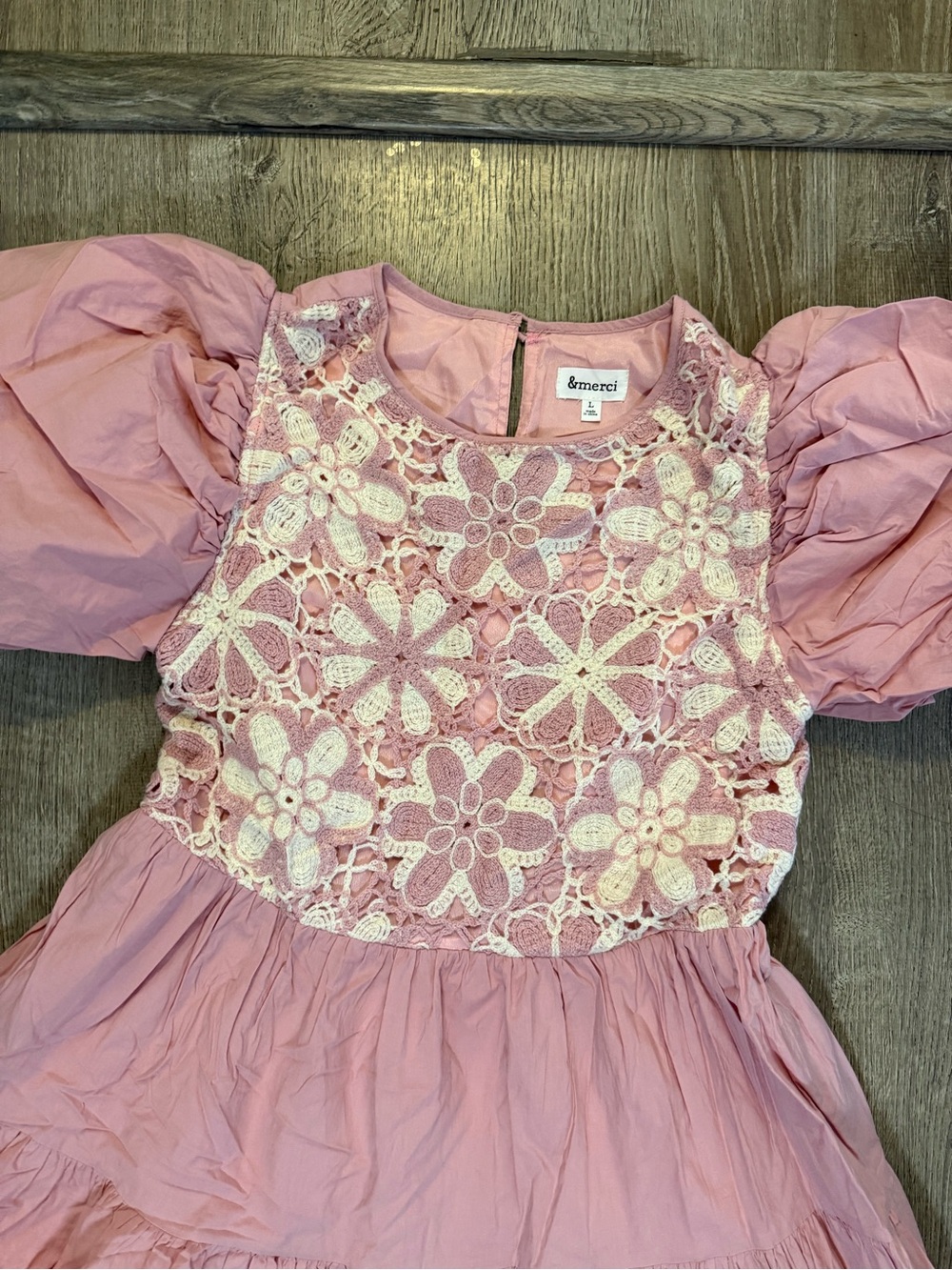 Anthropologie x & Merci crochet Emerson Dress midi - Picture 6 of 9